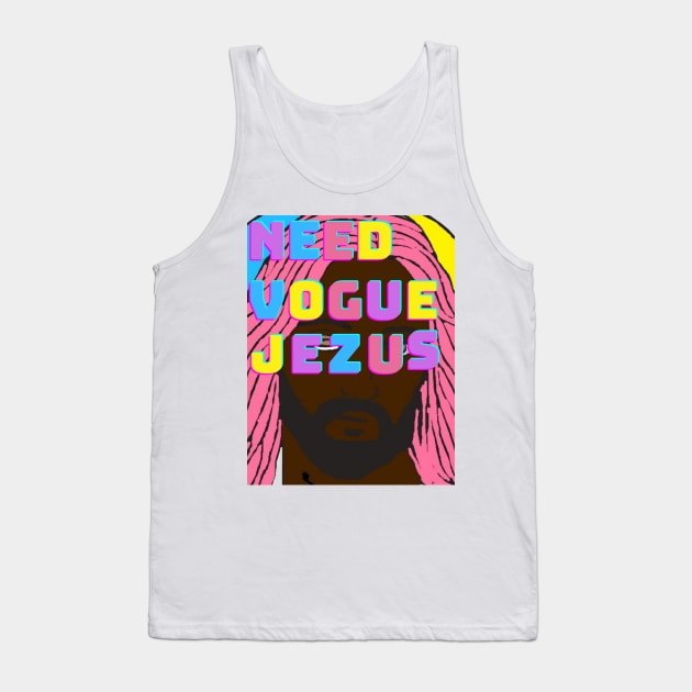 Need Vogue Jezus Tank Top by Mobbyin